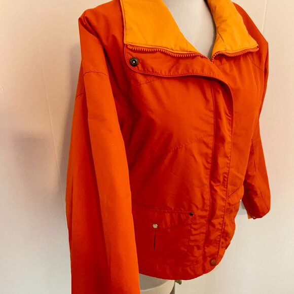 Columbia Western Lmd Edition Reversible Jacket Pearl Snap Orange Med VTG Coat - Picture 13 of 16